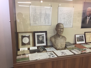 真岡高校記念館の野澤一郎コーナー